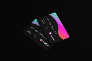 potcoin cryptocurrency blockchain branding card