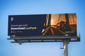 branding ux ui design truck parking billboard