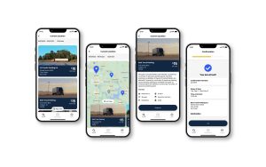 branding ux ui design truck parking screens