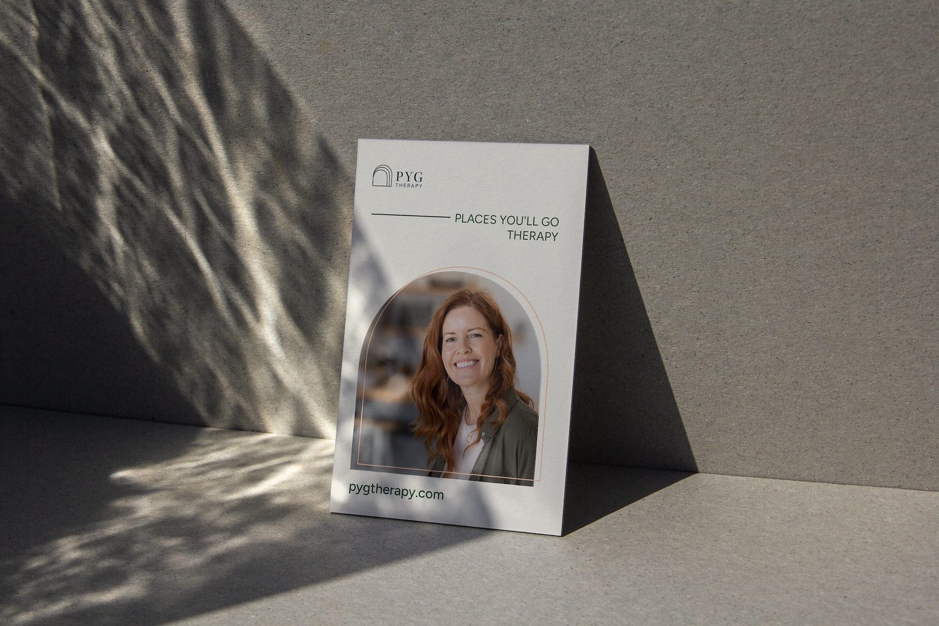 branding for therapy business flyer