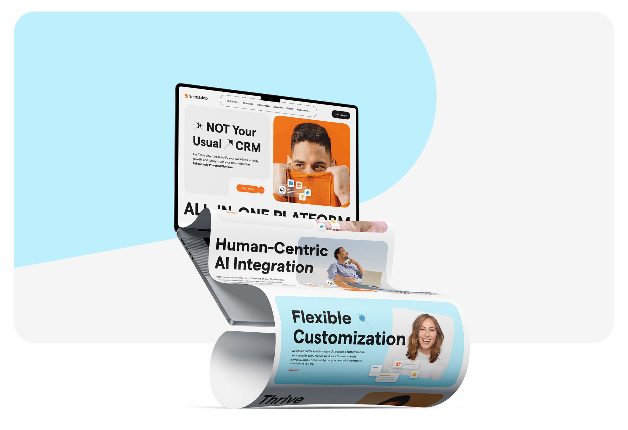 Branding and Web Design for CRM Platform