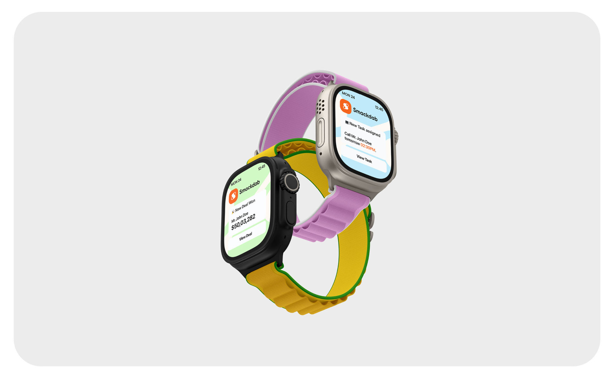 Branding and Web Design for CRM Platform Apple Watch