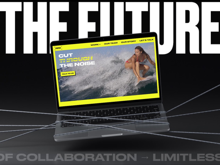 Branding and Web Design for Creative Production Company Rubber Ring Creative desktop