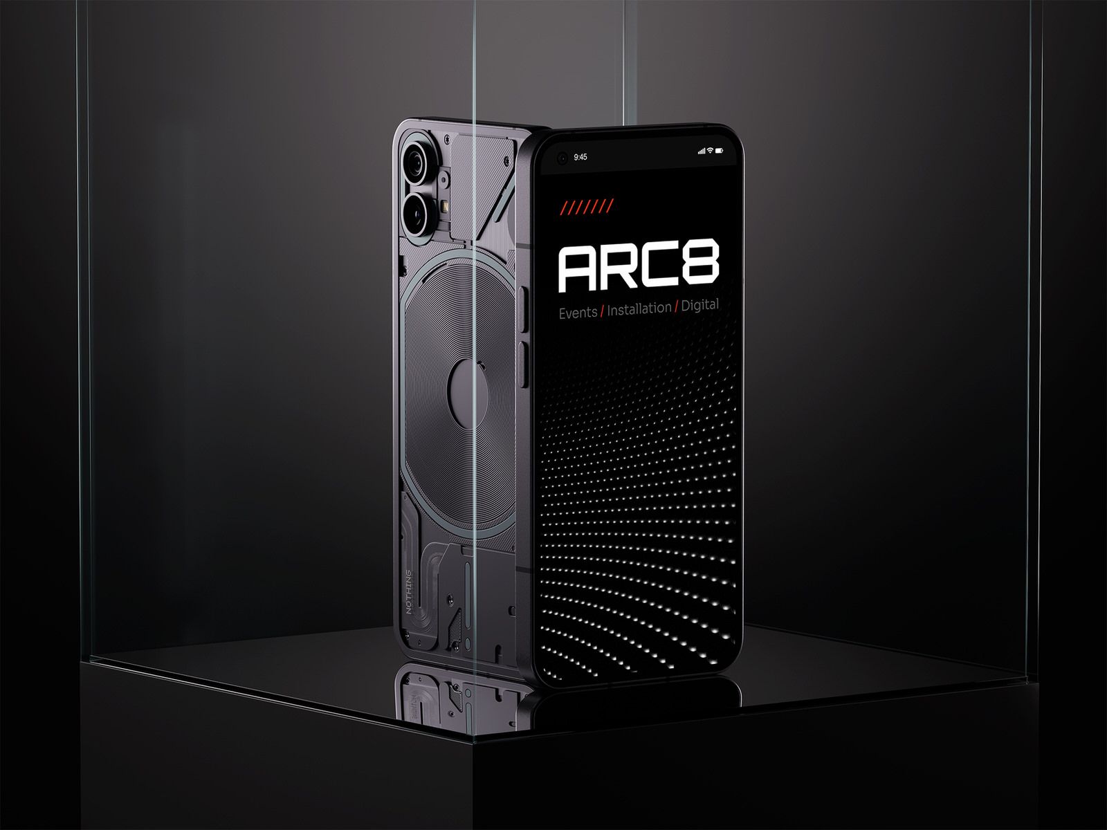 brandin and web design for event production phone