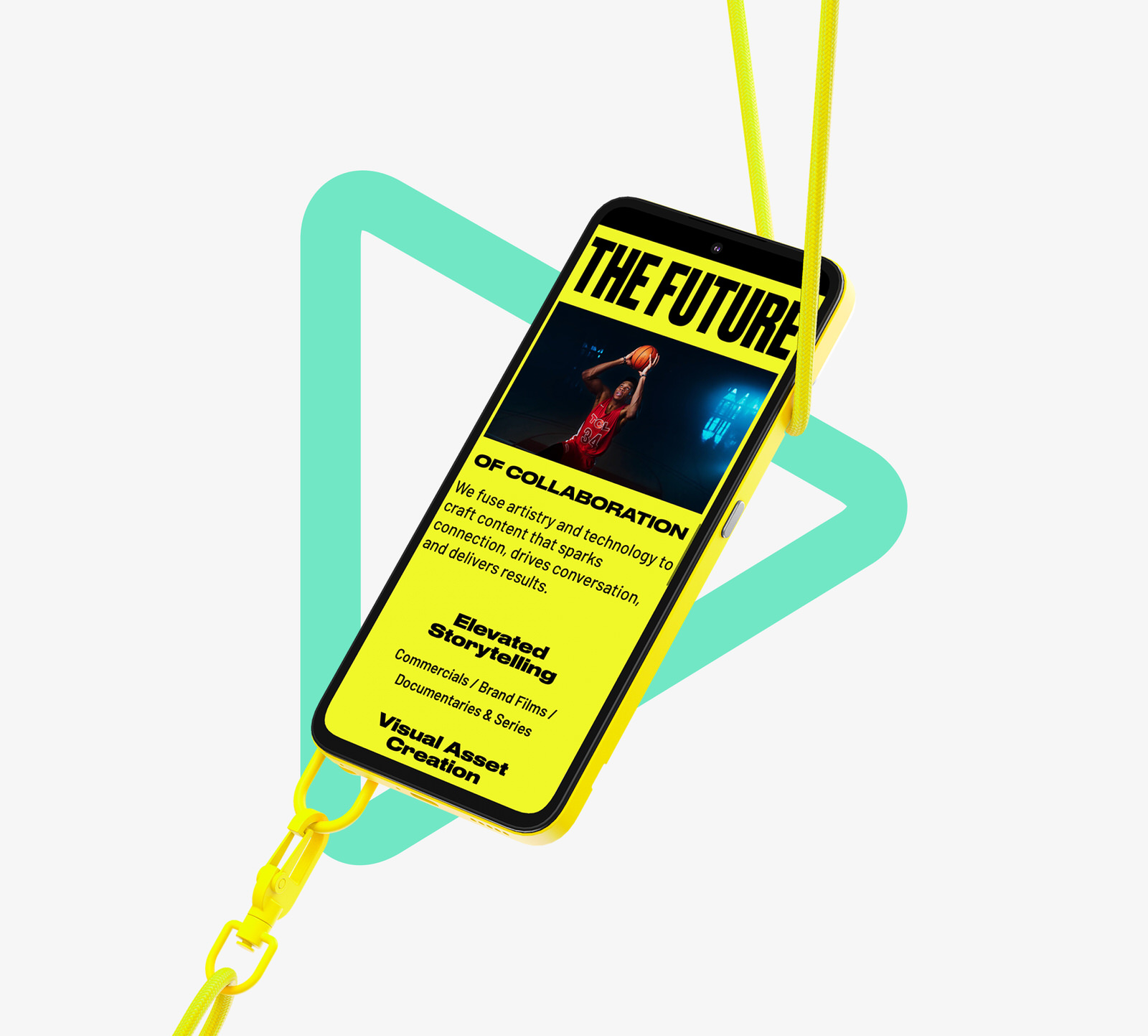 branding and web design for creative production company rubber ring creative mobile