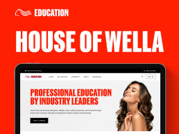 Professional Beauty Education Web Design Wella